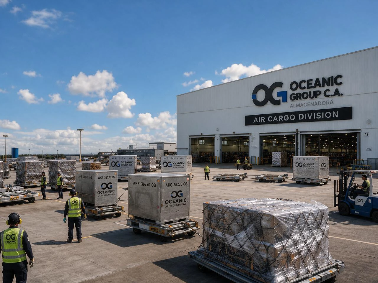 Almacenamiento in-transit de mercancía aérea en espera de conexión